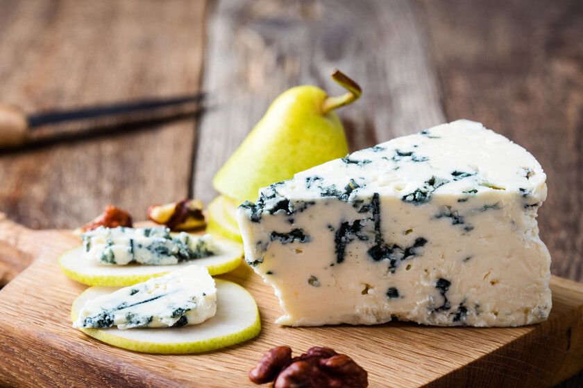Crema de Queso Azul con Cebolla Caramelizada