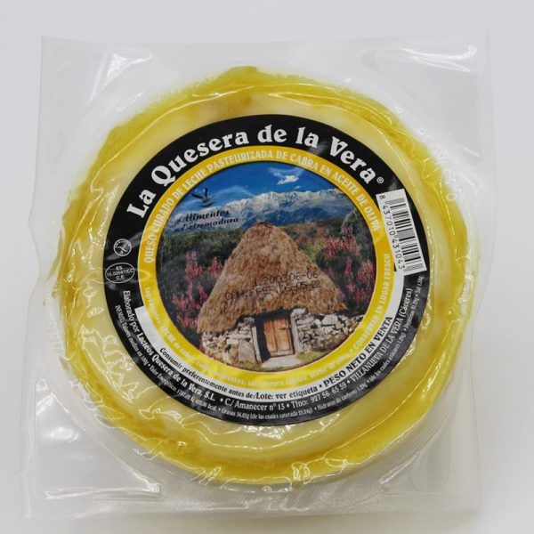 Queso de cabra curado con aceite de oliva virgen - Sabores del Pueblo