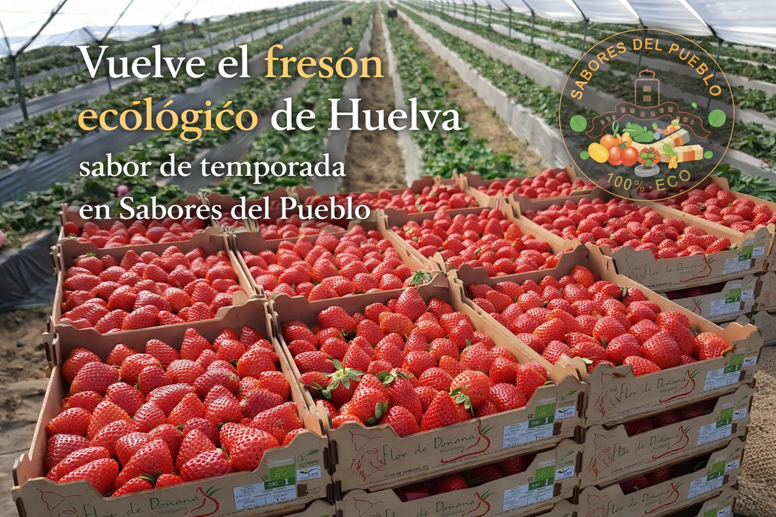 🍓🌱 Vuelve el fresón ecológico de Huelva: sabor de temporada en Sabores del Pueblo