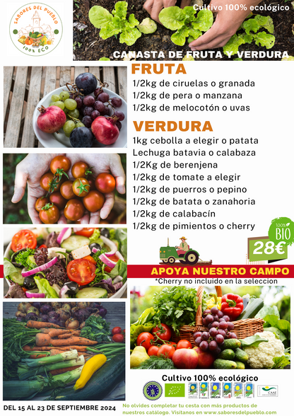 Canasta de fruta y verdura