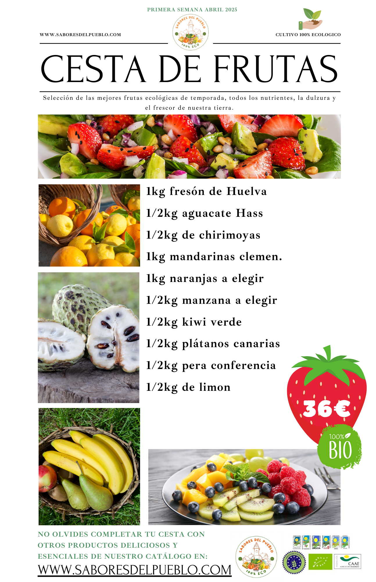 Cesta de frutas