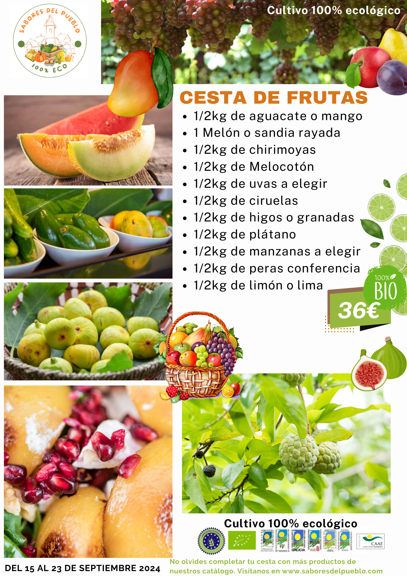 Cesta de frutas