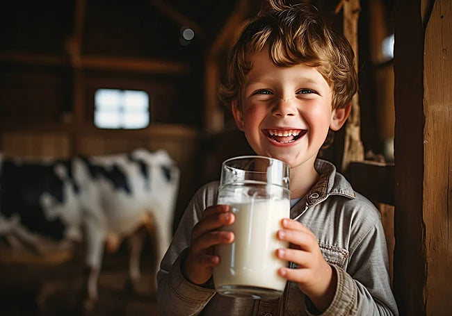 Leche ecológica semi de Cantabria