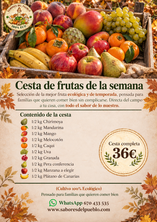 Cesta de frutas – sabores de temporada